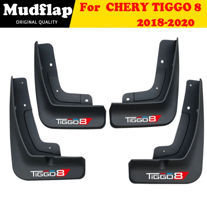 Mud Flaps  For Chery Tiggo 8 2018 2019 2020 Front Rear Car Fender Mudguard Guard Splash Flaps Accessories 4pcs