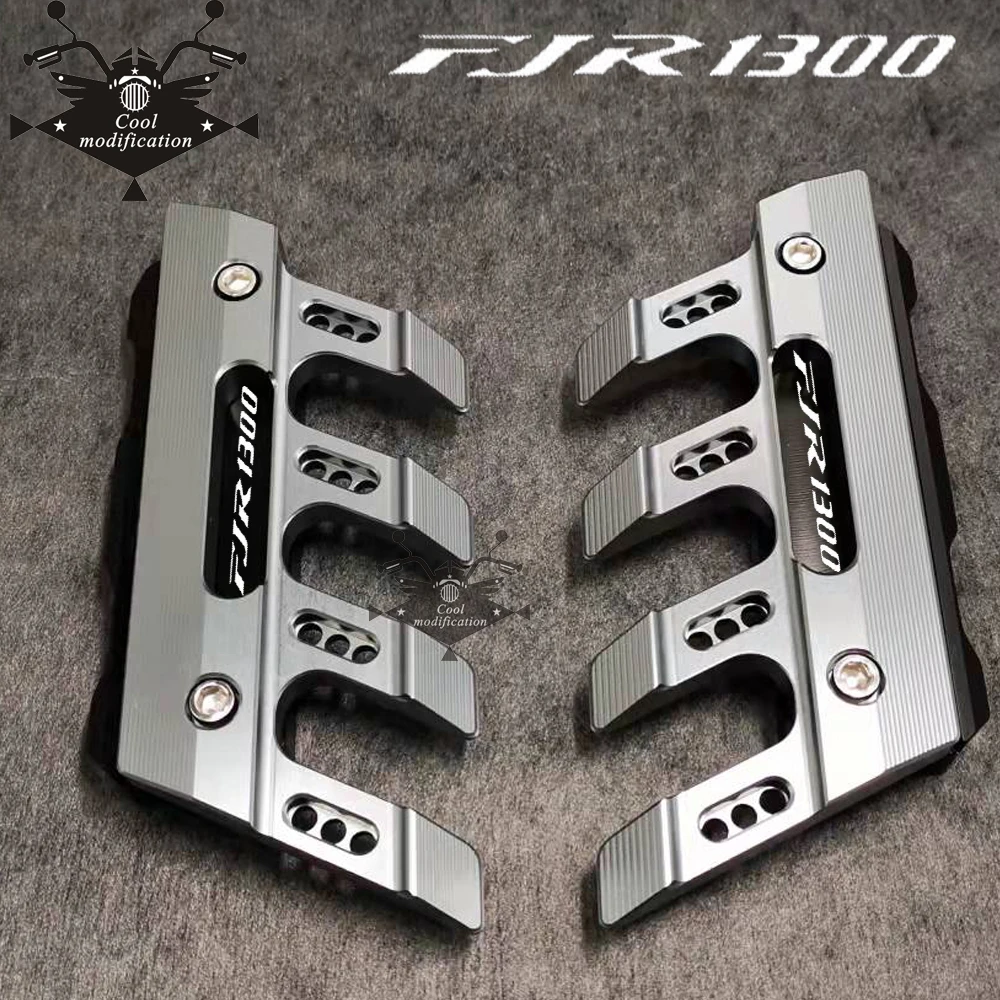 With Logo For Yamaha FJR1300 FJR 1300 Motorcycle Accessories CNC Aluminum Front Mudguard Anti-Drop Slider Protector Cover