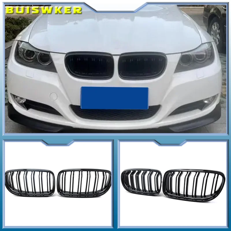 Car Front Kidney Grille Grill Glossy For BMW E90 E91 LCI 3 Series Sedan Wagon 325i 328i 335i 335xi 330i 330xi 2009-2012