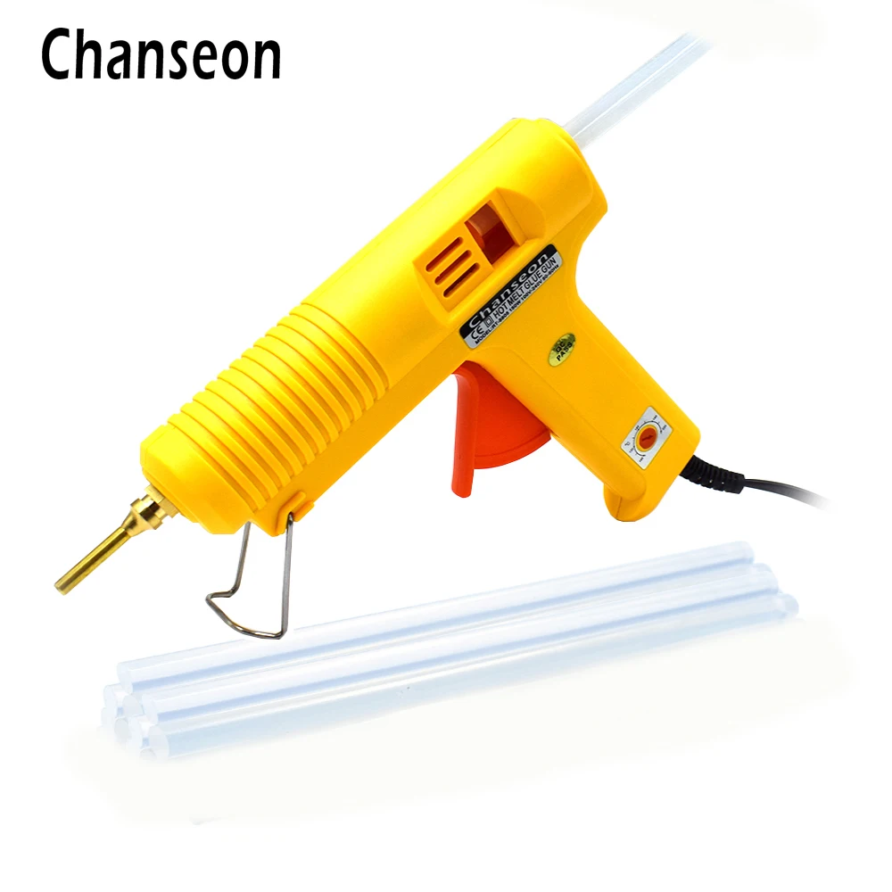 150W Hot Melt Glue Gun 11mm Glue Stick Industrial Adjustable Temperature Guns Thermo EU/US Gluegun Heat Temperature DIY Tool