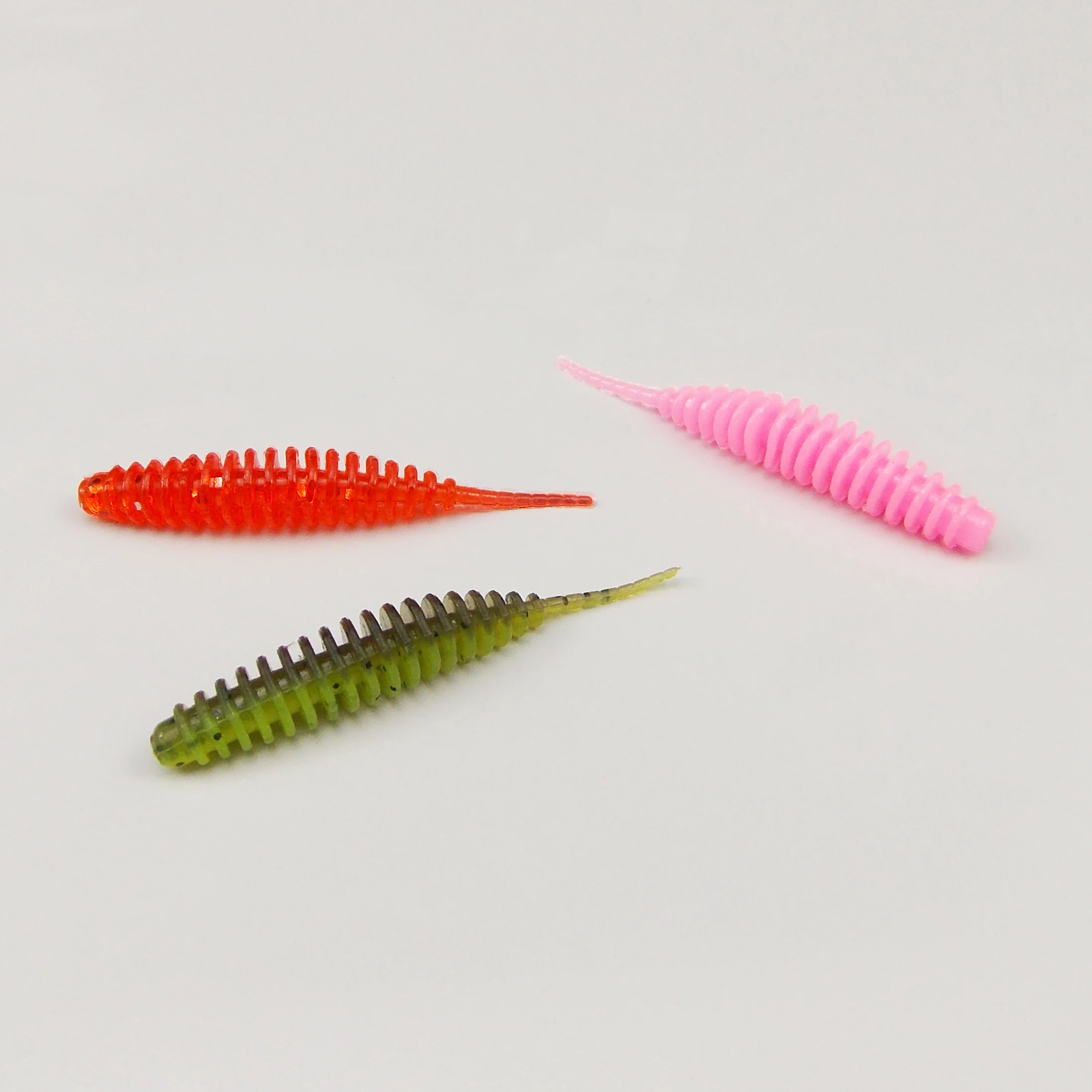 KESFISHING Worm Bait Tanta 38m 90mm Bass Pike Trout Ice Fishing Shrimp Smell with Salts Soft Silicone Fishing Lure