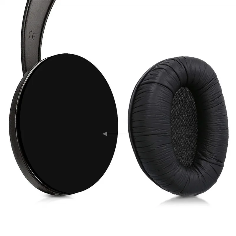 RS160 Earpads - 1 Pair Replacement Ear Pads Cushion for Sennheiser RS160 RS170 RS180 Headset Pillow Velet Wrinkled Leather