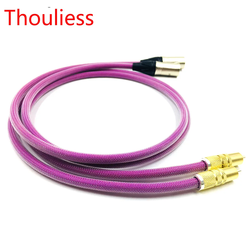 

Thouliess Pair HIFI Cardas 2RCA Male to 2XLR Male Cable XLR Balanced Reference Interconnect Audio Cable with XLO HTP1 Cable