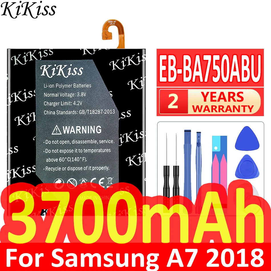 Аккумулятор 3700 мАч для Samsung Galaxy A7 (2018) A750 EB-BA750ABU/DS A750F A750FN A750G A750GN + Инструменты