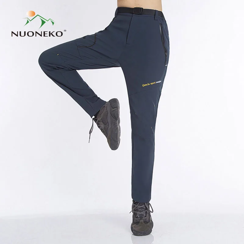 

NUONEKO-Waterproof Quick Dry Pant for Women Outdoor Sport Pants Hiking Camping Climbing Cycling Trekking Female Trousers Autumn