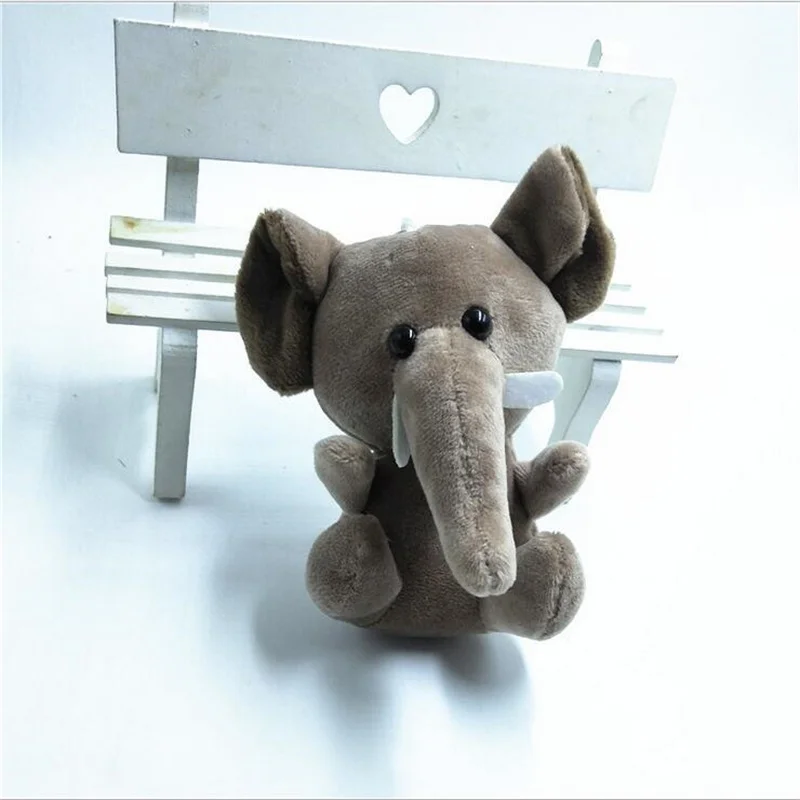 

1PCS New Elephant Plush Toys Holiday Gift Cute Animal Stuffed Pendant Doll Christmas Gift For Girls&Boys&Childs 12cm