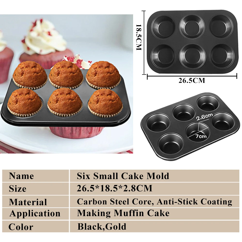 5PCS / set of non-stick cake mold square round baking pan to make pizza small cake bread mold kitchen baking tools