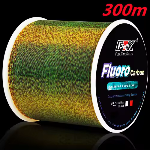 FTK 300/500m Invisible Fishing Line Speckle Fluorocarbon Coating Line 0.20mm-0.50mm 4.13LB-34.32LB Super Strong Spotted Line - Image 11