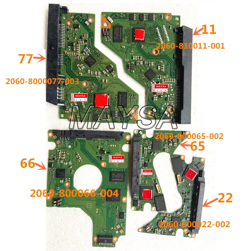 

WD hard drive PCB 800022+800065+800066+800077+810011+810035 unlock PCB board Decrypt PCB supports PC3000