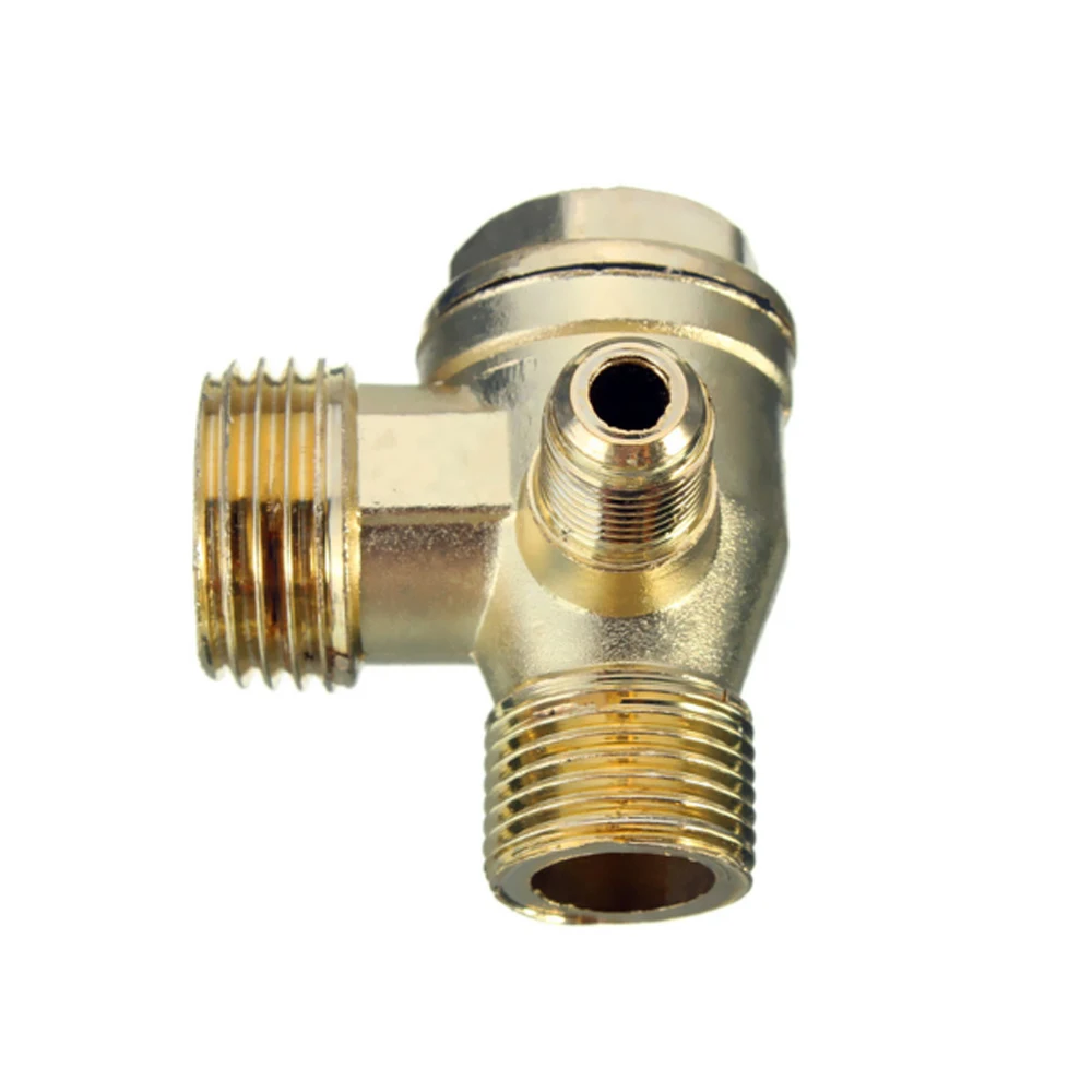 WENXING 3 Cổng Kiểm Tra Van Kẽm Hợp Kim Nam Chủ Đề Kiểm Tra Van Cổng Kết Nối Công Cụ Cho Không Khí 90 Độ