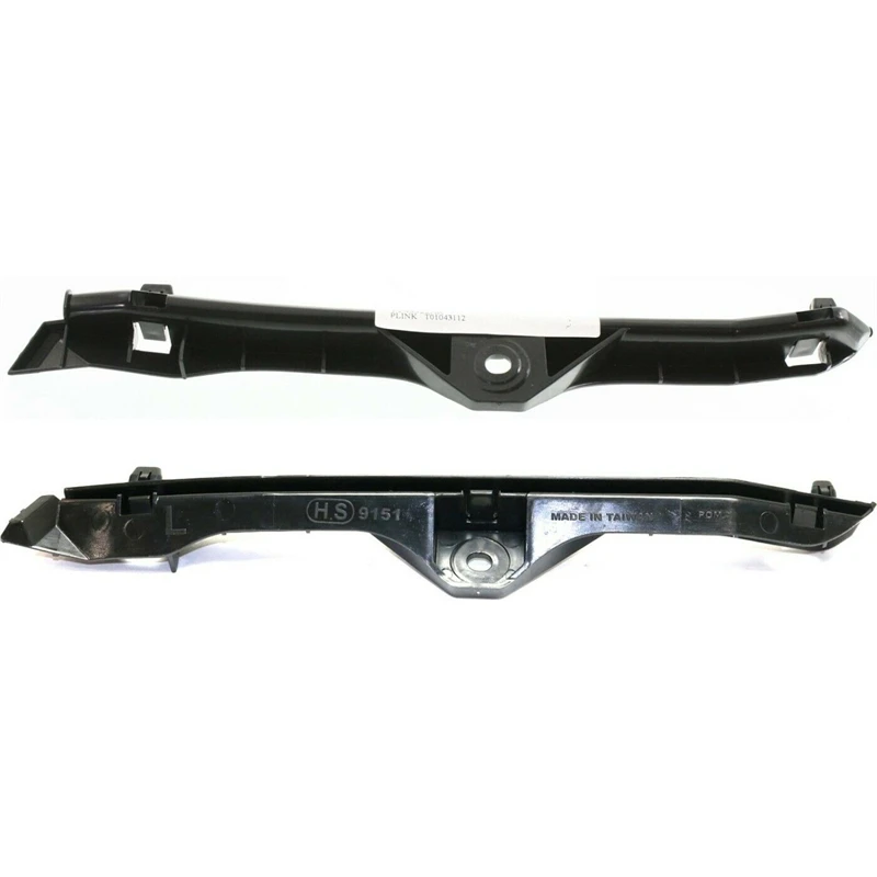 2Pcs Front Bumper Bracket Support ForToyota Sienna 2004 2005 2006 2007 2008 2009 2010 Front Plastic Primed Bumper Retainer Black