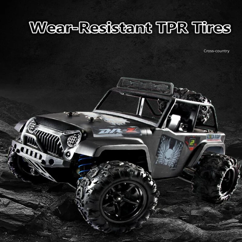 Carro elétrico de corrida infantil sem escova, 60 km/h 1/18, 2.4g, à prova d'água, 4wd, cross-country, carro de controle remoto para presente