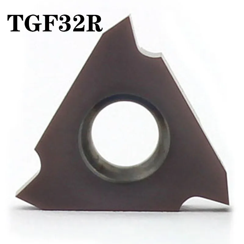 TuGe-Herramientas de torneado, insertos de carburo de corte triangular, cuchilla TGF32R TGF32L para ranurado de 0,5mm, 1mm, 1,5mm, 2mm y 3mm