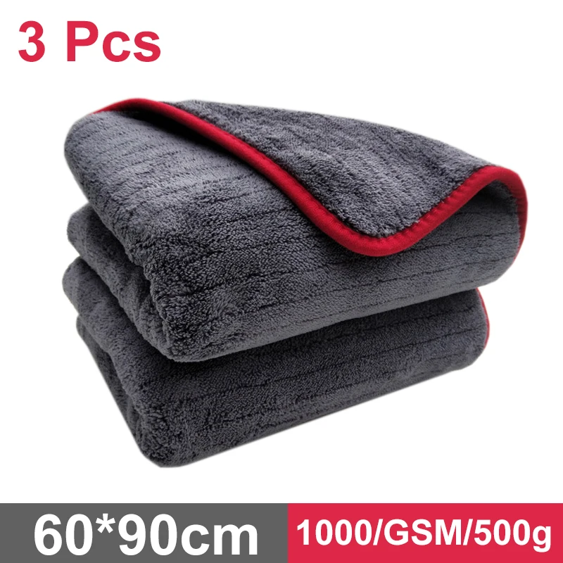 Auto Detaillering 60x90cm Auto Wassen Doek Microfiber Handdoek Car Cleaning Rag Voor Cars Dikke Microfiber Voor car Care Keuken