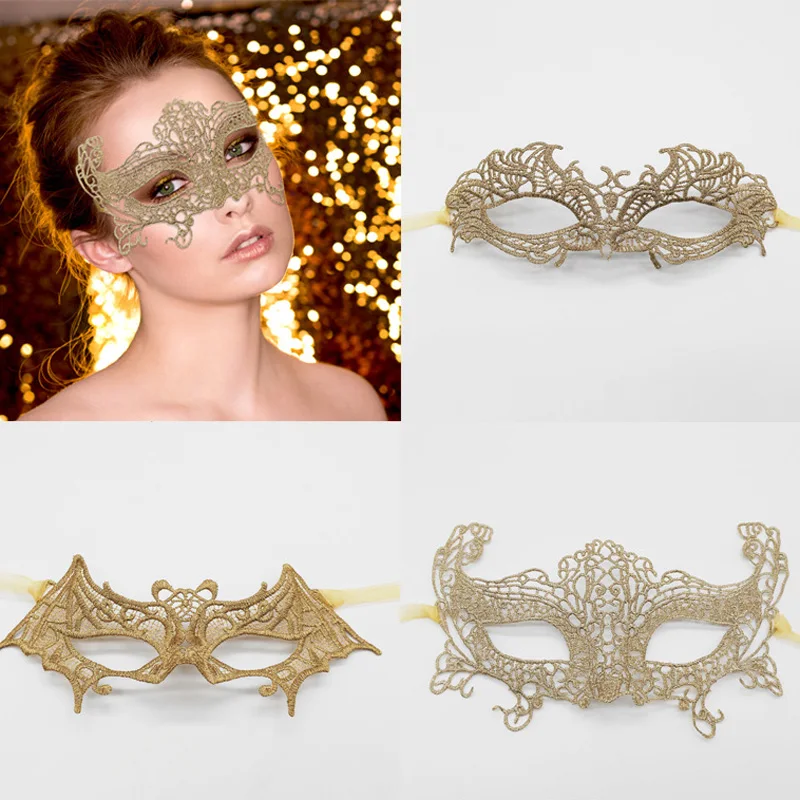 Gold Carnival Masquerade Mask, Masquerade Face Mask, Bachelorette Party Costume, Fancy Halloween Eyewear