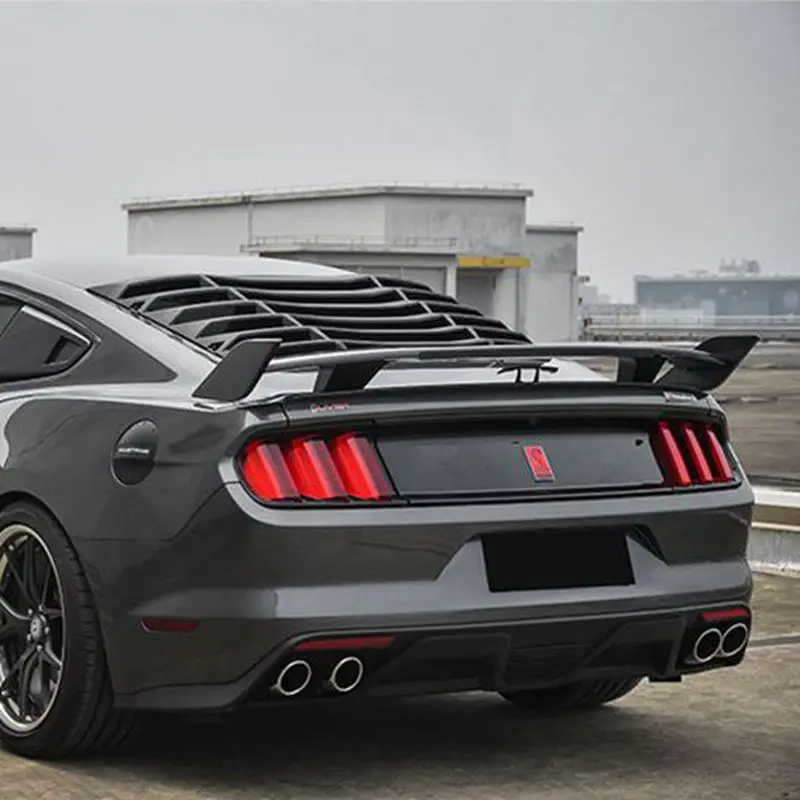 GT style High quality carbon fiber rear wing torso lip spoiler for Ford Mustang 2015 2016 2017