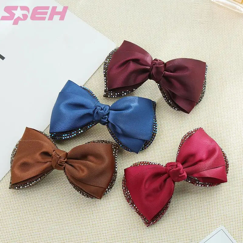 Fashion women hairpin students bowknot style one word clip hair accessories for women