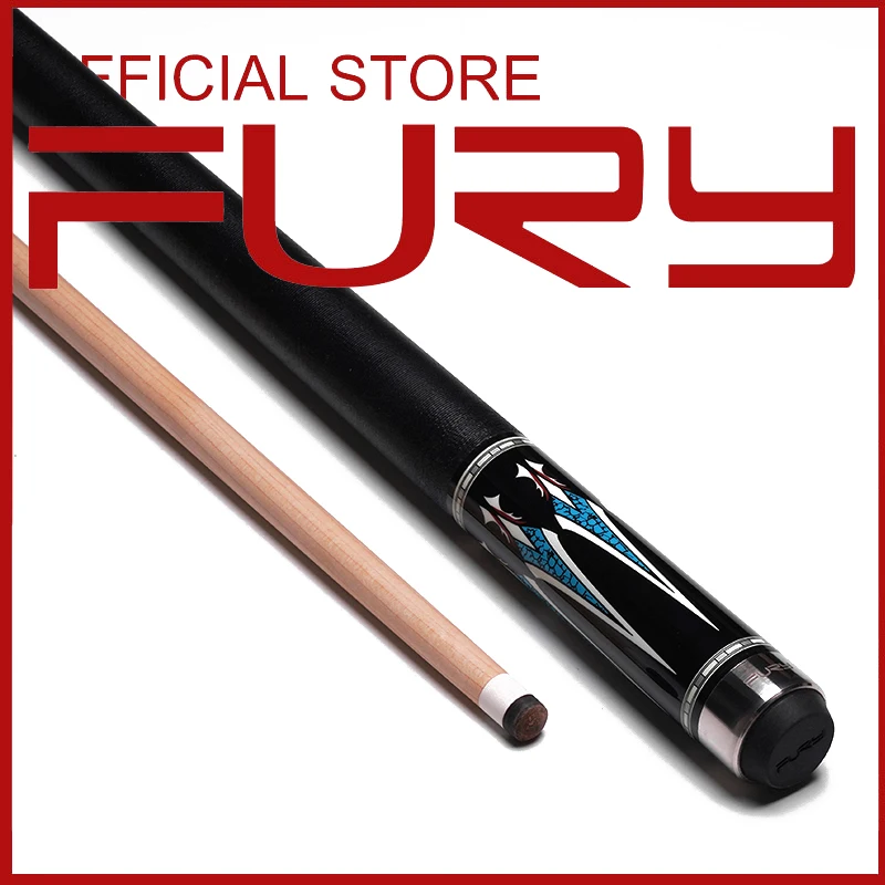 

Fury Pool Cue AWP Series American Maple Shaft Ocean Blue Tec Decal Linen Wrap 58'' High Quality Taco De Billar 2022 New Arrival