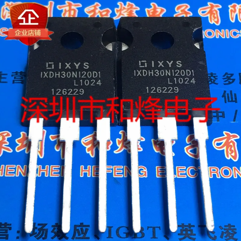 

10PCS IXDH30N120D1 TO-247 1200V 60A