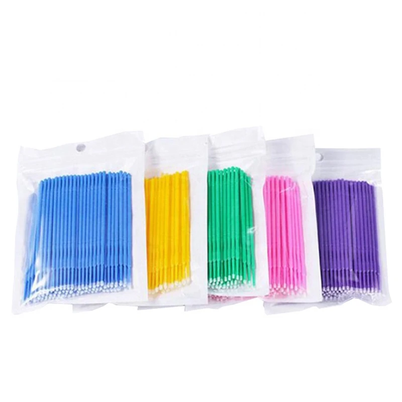 Colorful Disposable Odontologia Micro Applicator Dental Materials Brushes Tips