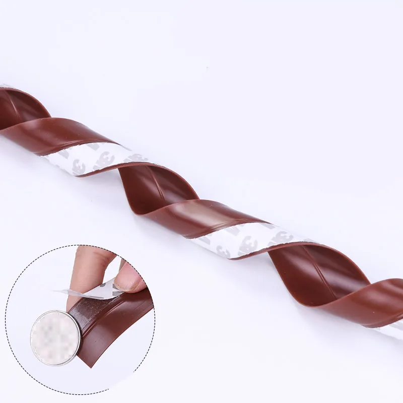 25mm 3 5 10 M width door window bottom self adhesive silicone rubber seal strip weatherstrip