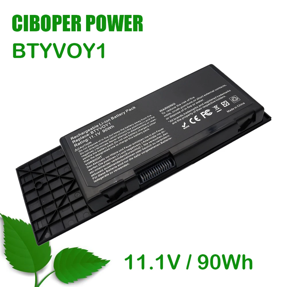 

CP Laptop Battery BTYVOY1 11.1V 90Wh For M17x R3 R4 7XC9N C0C5M 0C0C5M 05WP5W 5WP5W CN-07XC9N 318-0397 451-11817