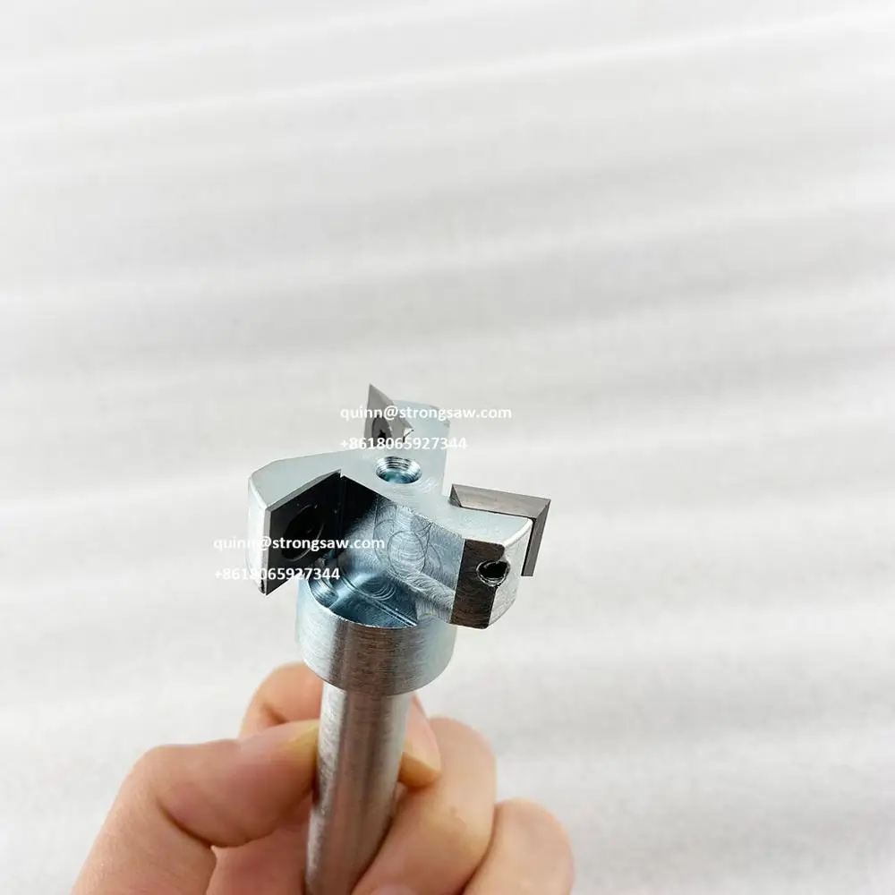 LIVTER 3 flutes  1+1/2'' Dia x H12mmx 1/2'' Shank Planing Bits Face End Milling Cutter CNC Spoilboard Surfacing Router Bits