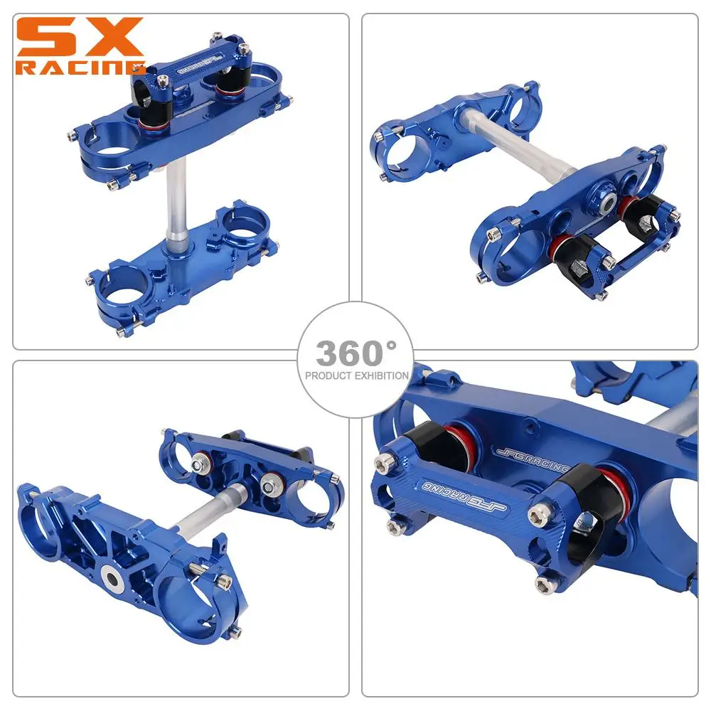 Superiore Inferiore Triplo Albero Morsetti Attacco Manubrio Riser Morsetto di Montaggio Per Yamaha WR250F WR450F YZ250 YZ450F YZ250FX YZ450FX