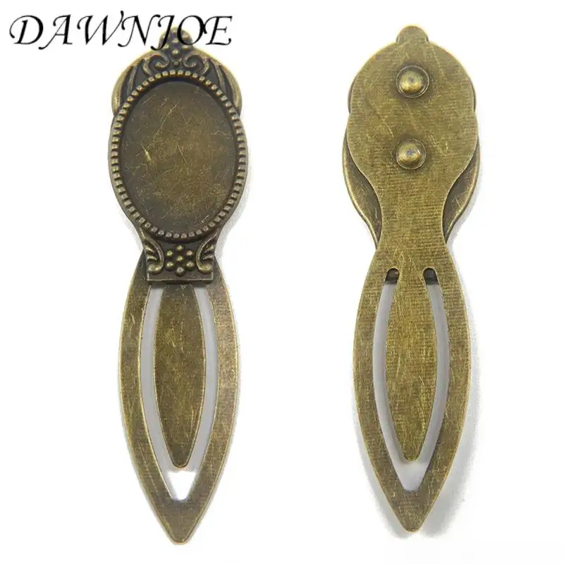 18x25mm oval Vintage el yapımı yer imi Cabochon tepsi tabanı imi boş ayarı DIY yapma malzemeleri takı bileşenleri