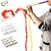 12pcs/set Magic Tricks Multi-color White Mouth Coils Paper Streamers from Mouth Magic Prop Magician Supplies Toys GYH