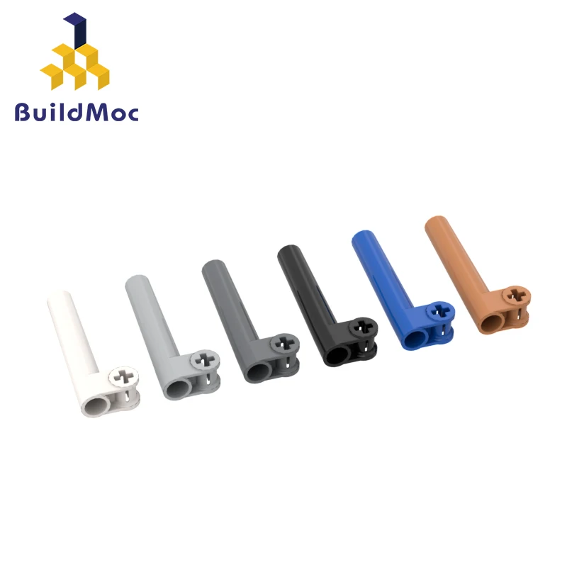 BuildMOC 53586 5X2X1 Shaft And Bolt Connection For Building Blocks Parts DIY Construction Classic Brand Toys Children Gifts