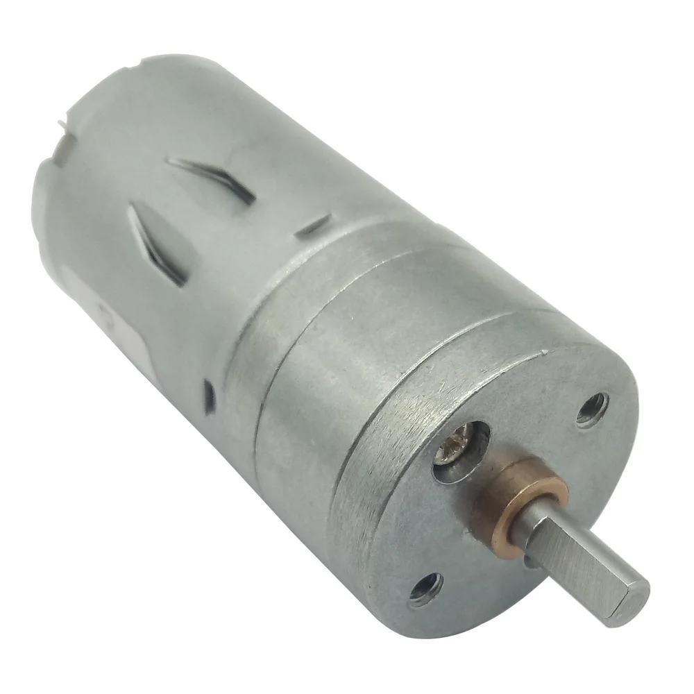 6V 12V 24V Mini DC Geared Motor With Shaft Diameter Of 4MM All Metal Reversible And Adjustable Speed For DIY Toy Cars etc.