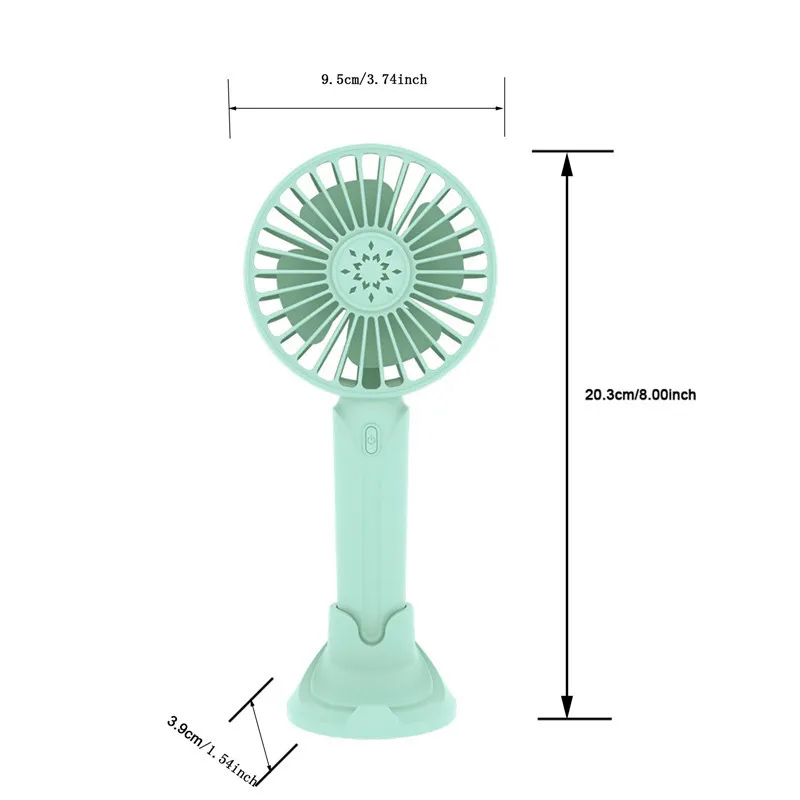 มือถือแบบพกพามินิพัดลมส่วนบุคคลพัดลม Usb แบตเตอรี่ชาร์จฐานโทรศัพท์มือถือ3โหมดสำหรับสำนักงาน Outdoor Travel