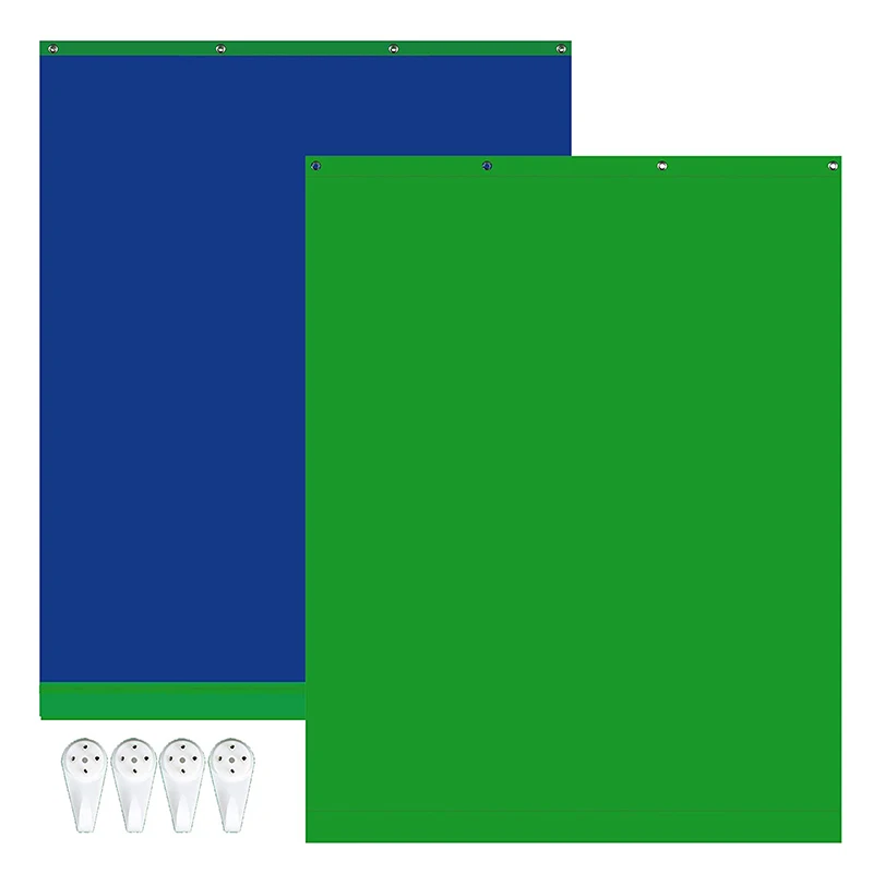 Selens Photography Photo Studio 2in1 Background Backdrop Non-woven Solid Color Green Screen Chromakey 150x200CM With Hook