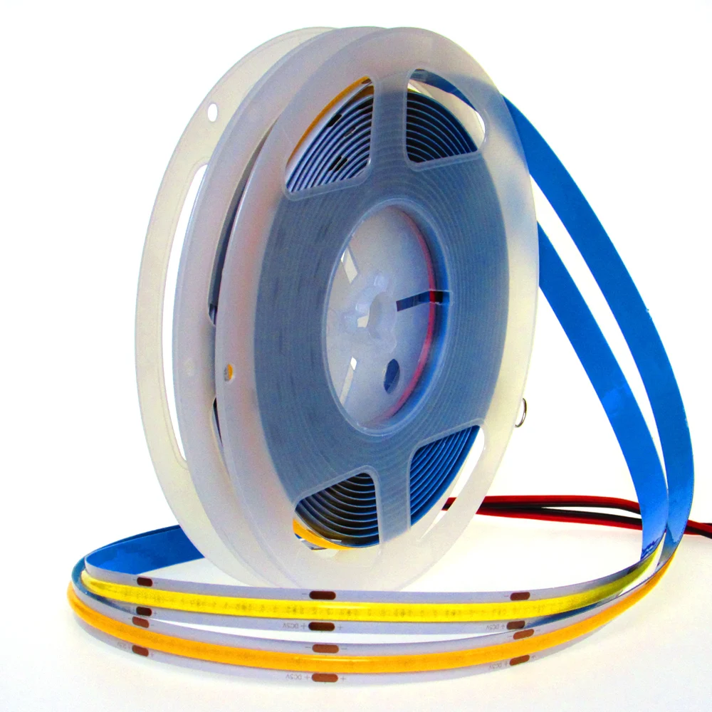 DC 5V FOB COB LED Strip Light USB High Density 320LEDs/m Flexible Tape Diode Soft FCOB USB LED Strip Dimmable Remote Control Kit