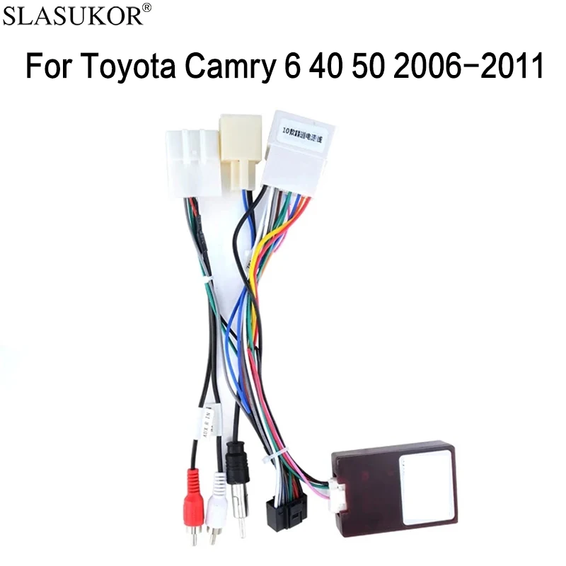 

SLASUKOR For Toyota Camry 6 40 50 2006-2011 cable and Canbus