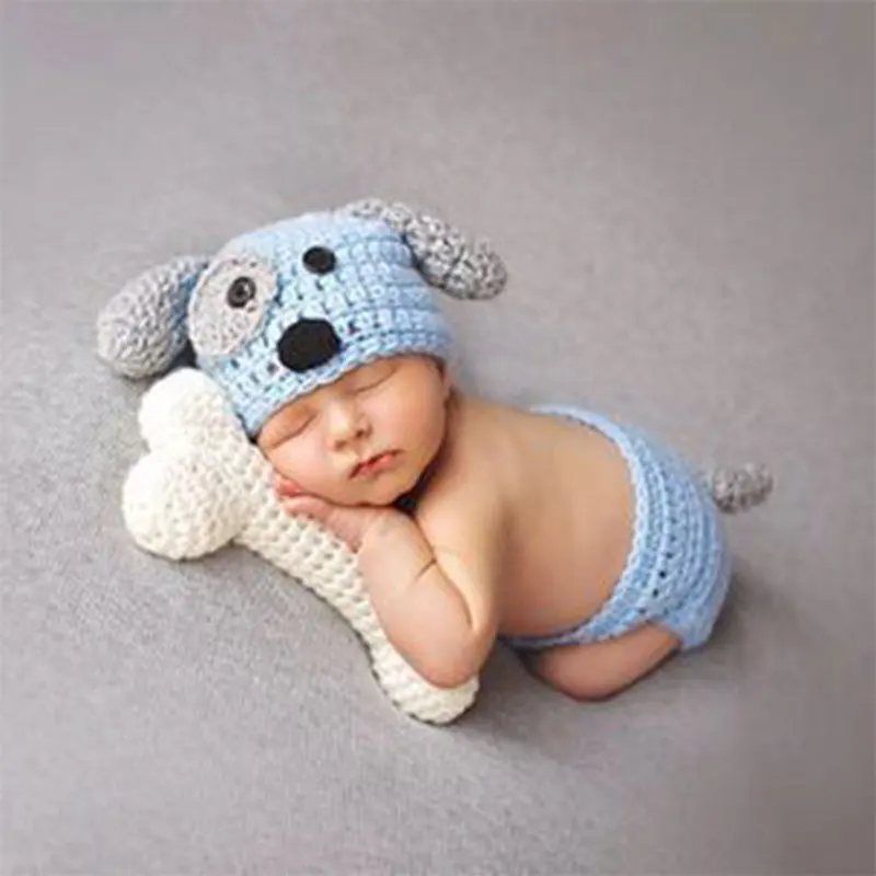 Crothet Newborn Photography Props Knitted Photography Accessories Baby Boys Girls Costume Newborn Photographie 42 Model Optional