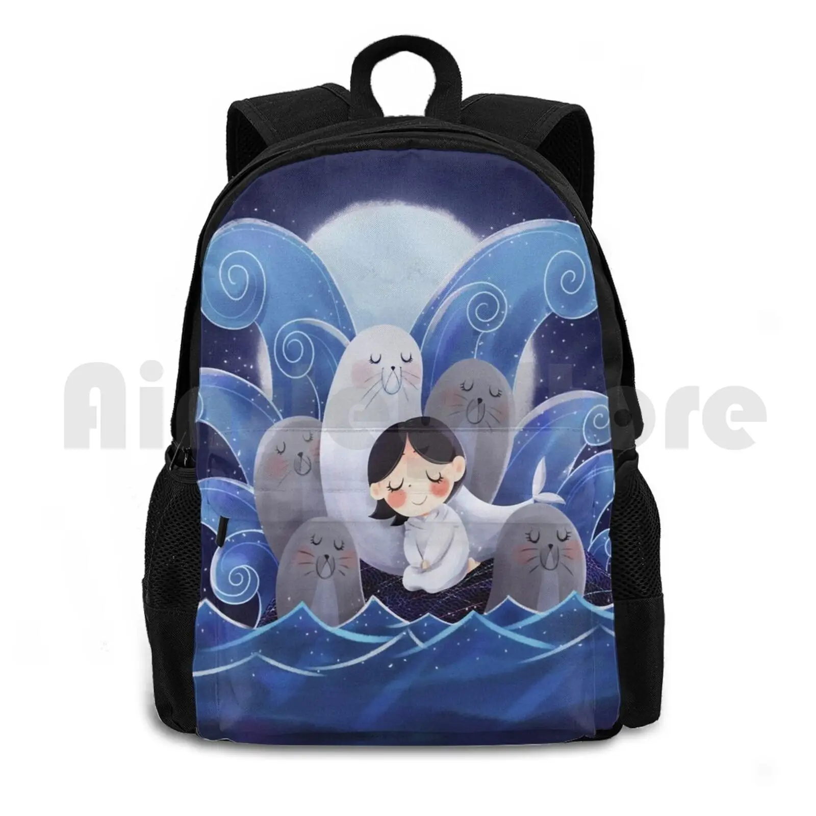 

Song Of The Sea Outdoor Hiking Backpack Riding Climbing Sports Bag Songofthesea Pretty Cute Sea Selkie Movie