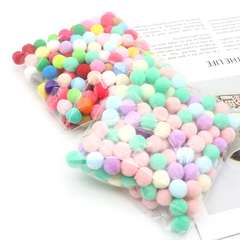 20g Pompom 8 Mm 10 Mm 15 Mm 20 Mm 25 Mm 30 Mm Round Hair Ball DIY Crafts Childrens Toys Wedding Clothing Sewing Home Decorations