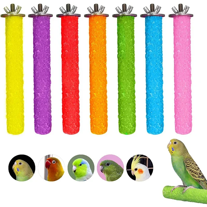 Heißer 7 Pcs Grip Vogel Käfige Barsch für Conures Sittiche Lovebirds Nymphensittiche Gute für Halten Nägel und Schnäbel in Top zustand