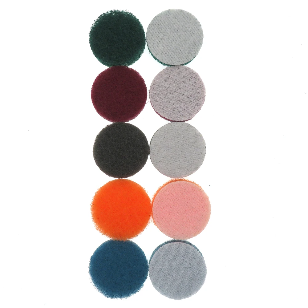 5Pcs 2 inch 50 MM Power Scrub Pads Nylon for Drill Polish Scouring Pad Hook & Loop Car Cleaning tools for Drill Rotary Tool