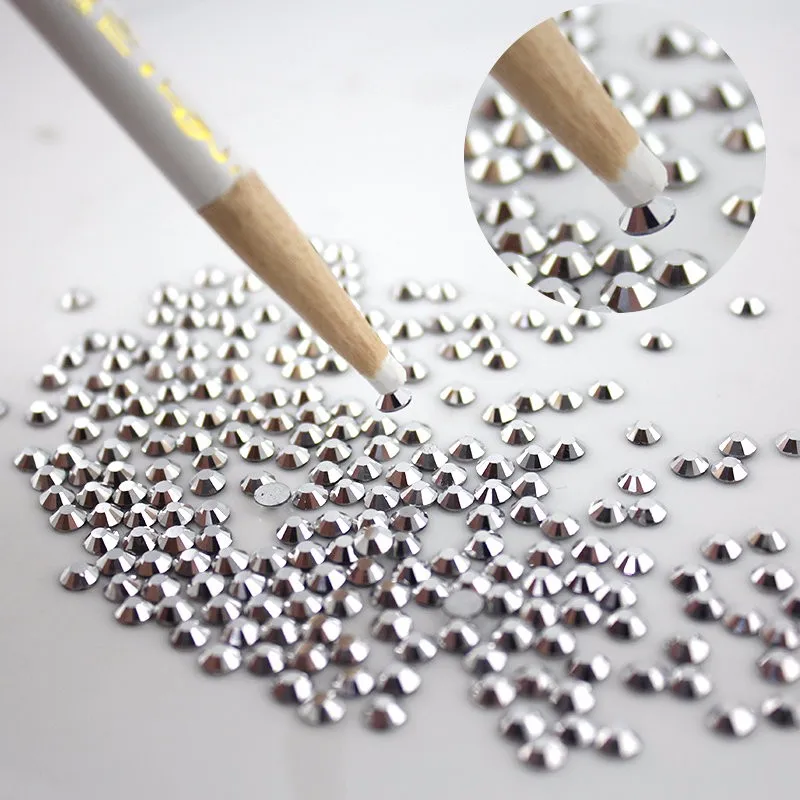 5/10pcs Rhinestones Picking Pen Gems Crystal Tool Wax Pencil Picker Nail Art Clothing Rhinestones Decoration Painting Tools