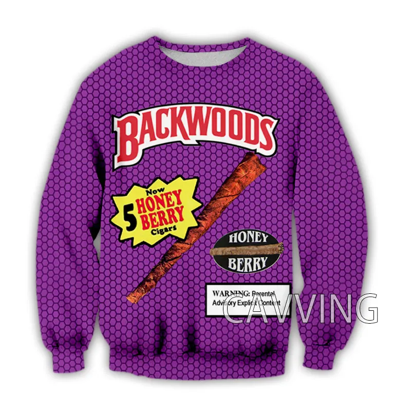 

New Fashion Women/Men's 3D Print BACKWOODS Crewneck Sweatshirts Harajuku Styles Tops Long Sleeve Sweatshirts