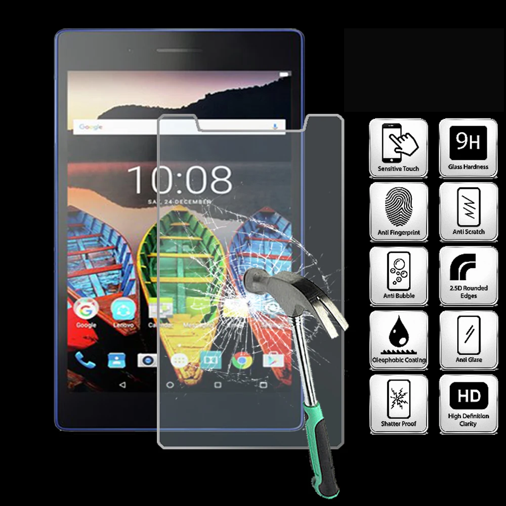 

Закаленное стекло для планшета Lenovo Tab3 Essential 7-9H, защита экрана, Взрывозащищенная Высококачественная пленка для экрана