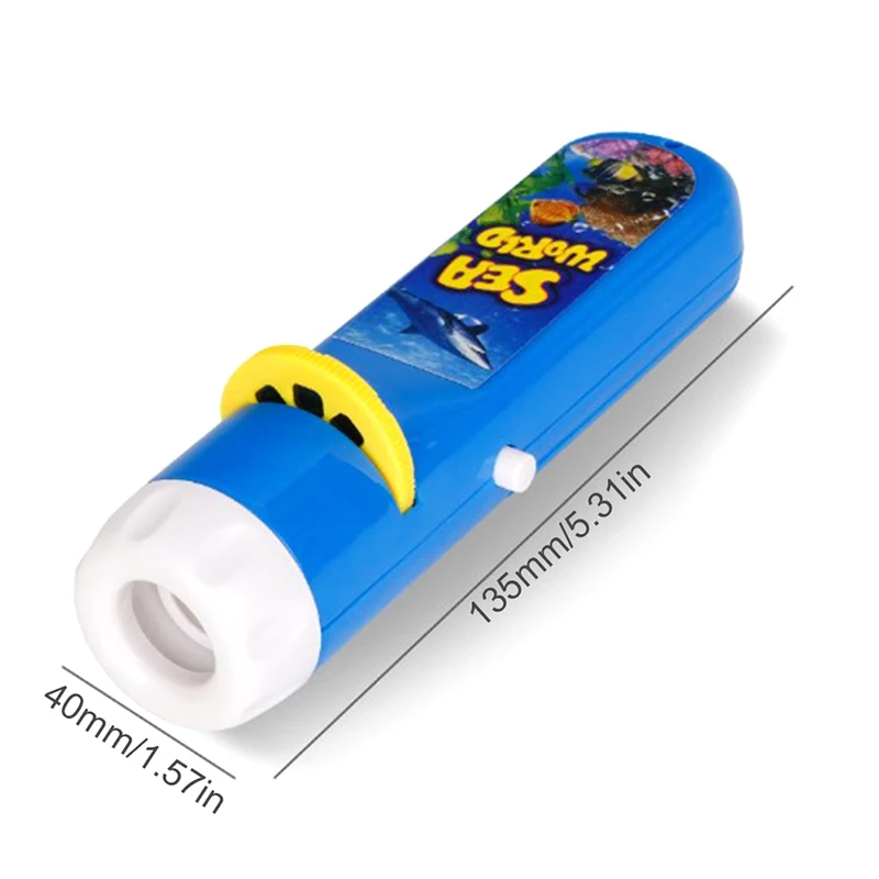 Projection Flashlight Children Projector Light Cute Cartoon Toy Night Photo Picture Light Bedtime Learning Fun Toys