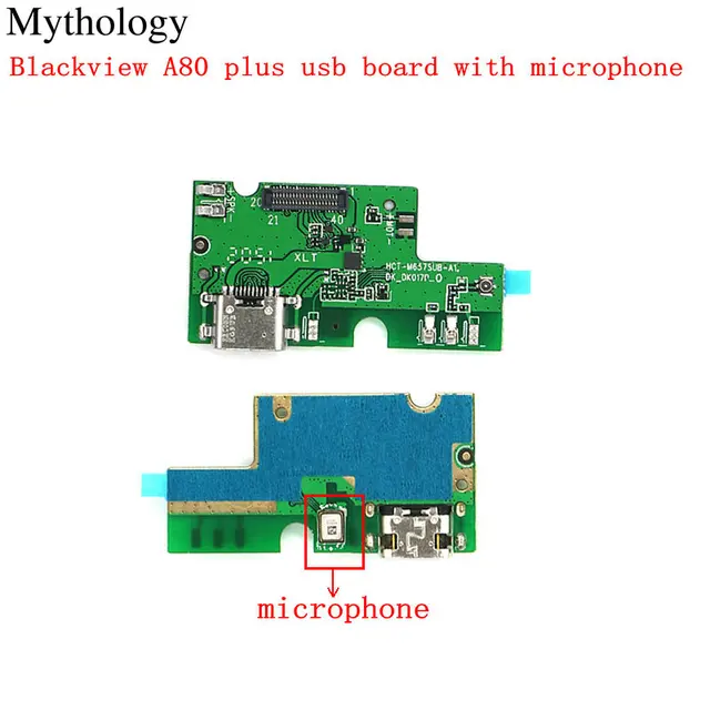 Dla Blackview A80 Plus oryginalna płyta USB mikrofon Flex Cable złącze stacji dokującej 6.49 "obwody ładowarki telefonu komórkowego