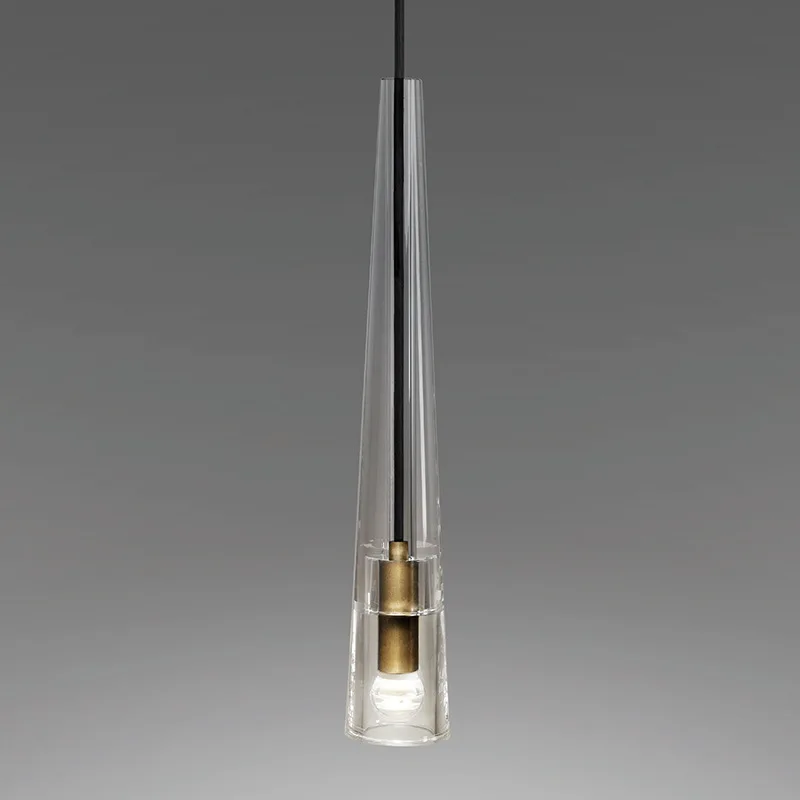 Luxurious Glass/Crystal chandelier American modern minimalist chandelier study living room bedroom bedside lamps