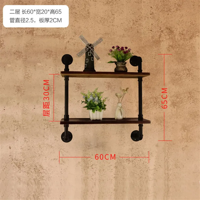 

Retro Design Wine Shelf Wine Storage Rack Iron Cup Storage Holder Double Layers Sundries Storage Organizer Home Decor Wall Hangi