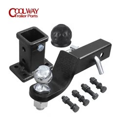 2 Inch Towbar Tongue Ball Mount With Tow Ball And Hitch Receiver Pin RV Truck Trailer Parts Car Camper Accessories Caravans