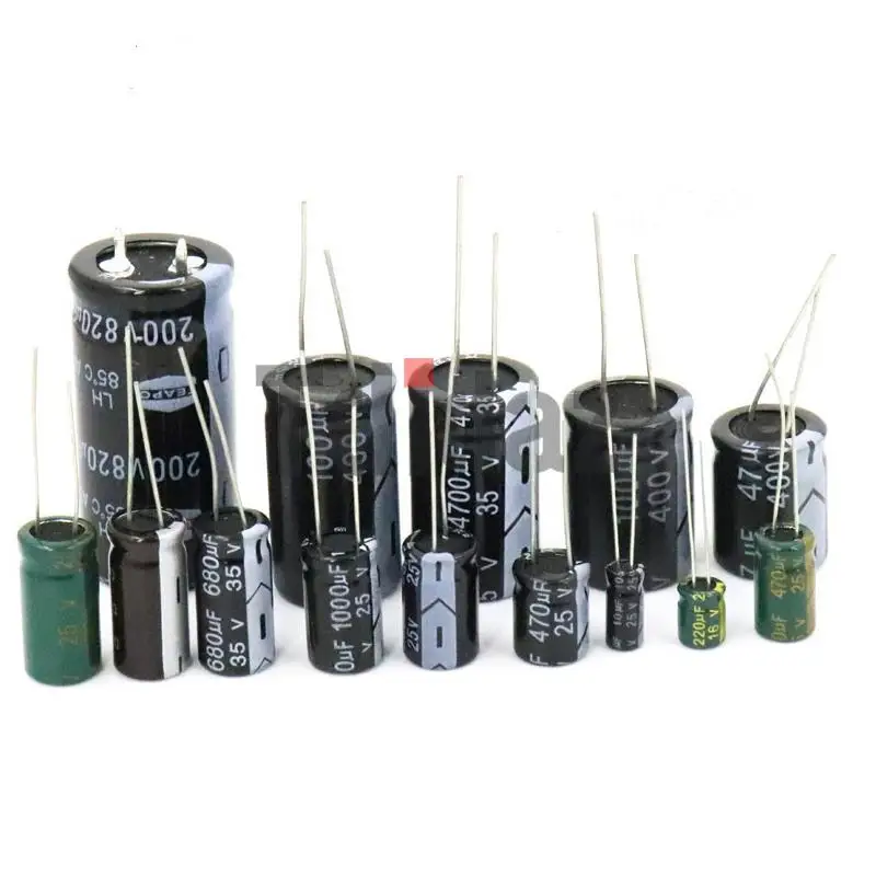 10V 16V 25V 35V 50V 400V High Frequency Low Aluminum Capacitor 100UF 220UF 330UF 470UF 680UF 1000UF 1500UF 2200UF 3300UF